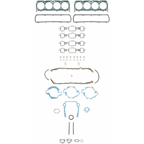 Cylinder Head Engine Gasket Set Compatible With : 1968-1976 Ford Cutlass 5.7L / 350 CID OHV 16 Valve, Vin : H, K, M, R See Pictures For More Applications